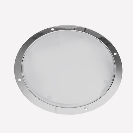 Tecniq 8"  Ev White Red Interior Light Chrome Trim TQ E08-WCR0-1